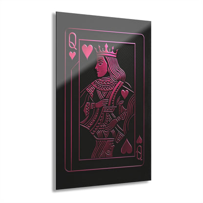 "PinkLady's Queen of Hearts" Acrylic Wall Art - Winsome Realms