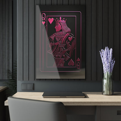 "PinkLady's Queen of Hearts" Acrylic Wall Art - Winsome Realms