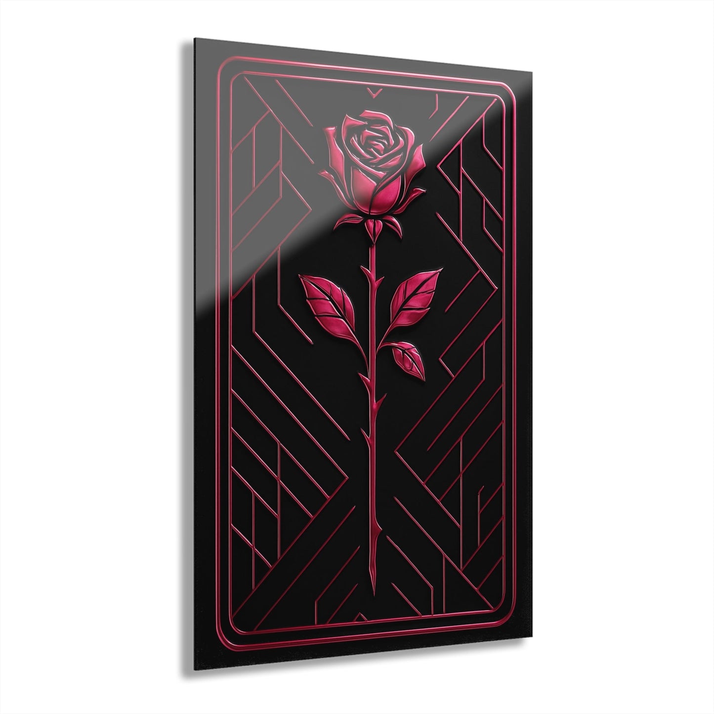 "PinkLady's Rose" Art Deco Acrylics - Winsome Realms