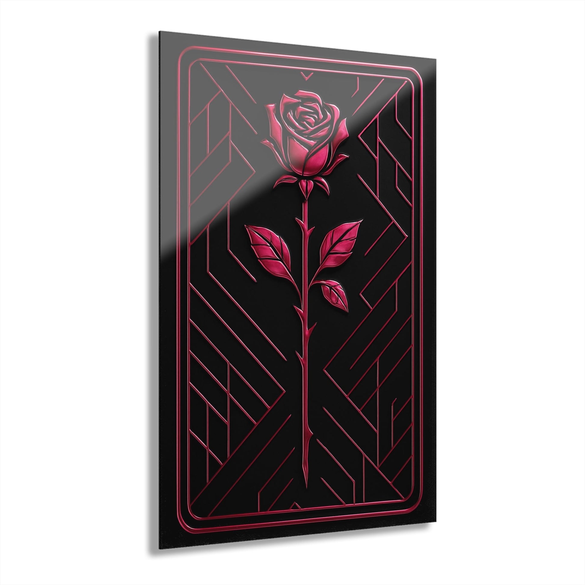 "PinkLady's Rose" Art Deco Acrylics - Winsome Realms