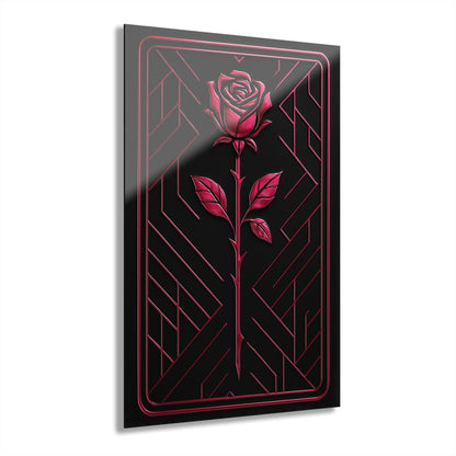 "PinkLady's Rose" Art Deco Acrylics - Winsome Realms