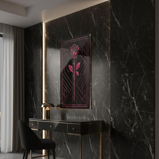 "PinkLady's Rose" Art Deco Acrylics - Winsome Realms