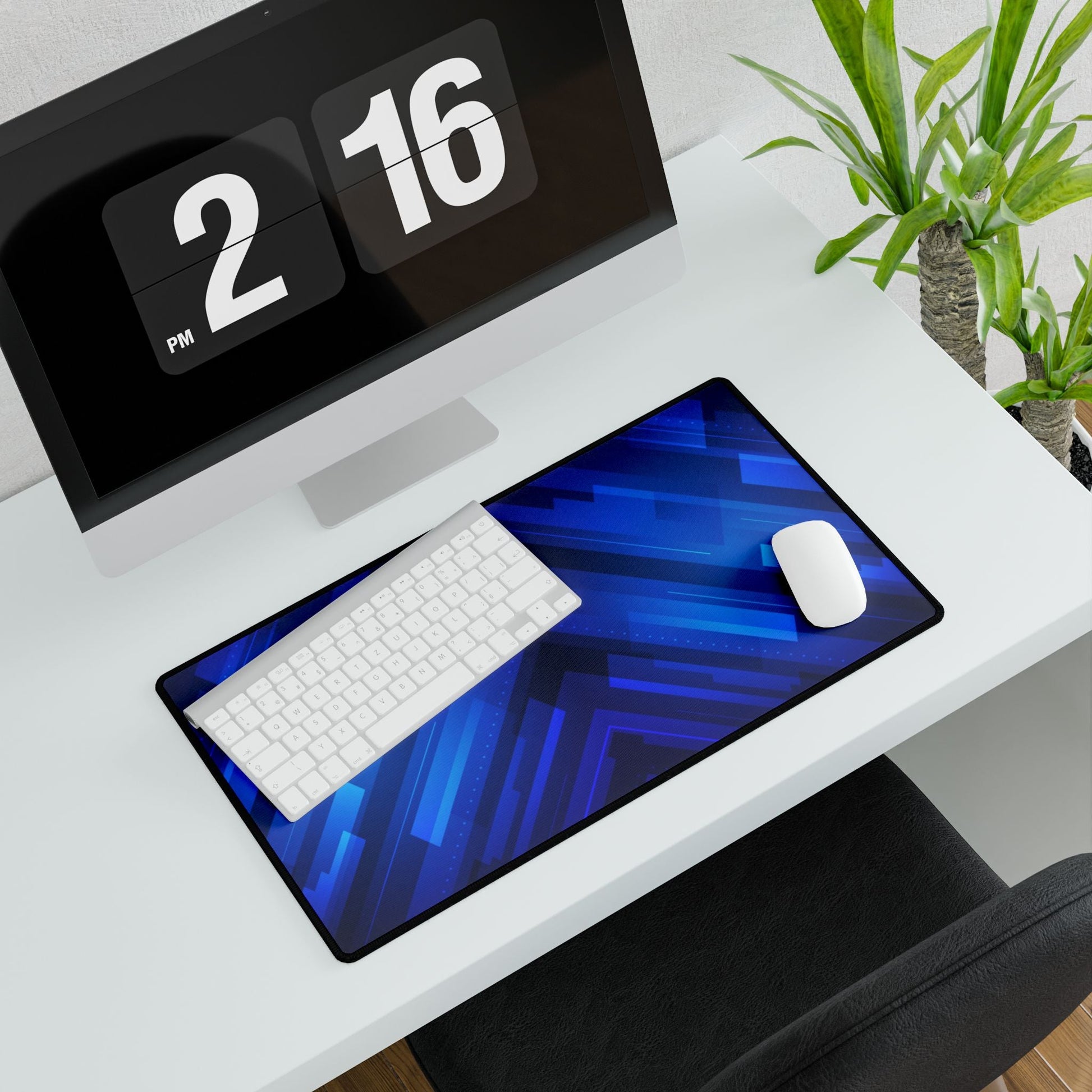 "Sapphire Shingles" Desk Mat / Mouse Pad - Winsome Realms