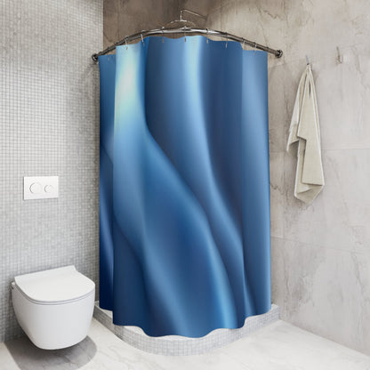 "Satin in Blue" Shower Curtain - Winsome Realms