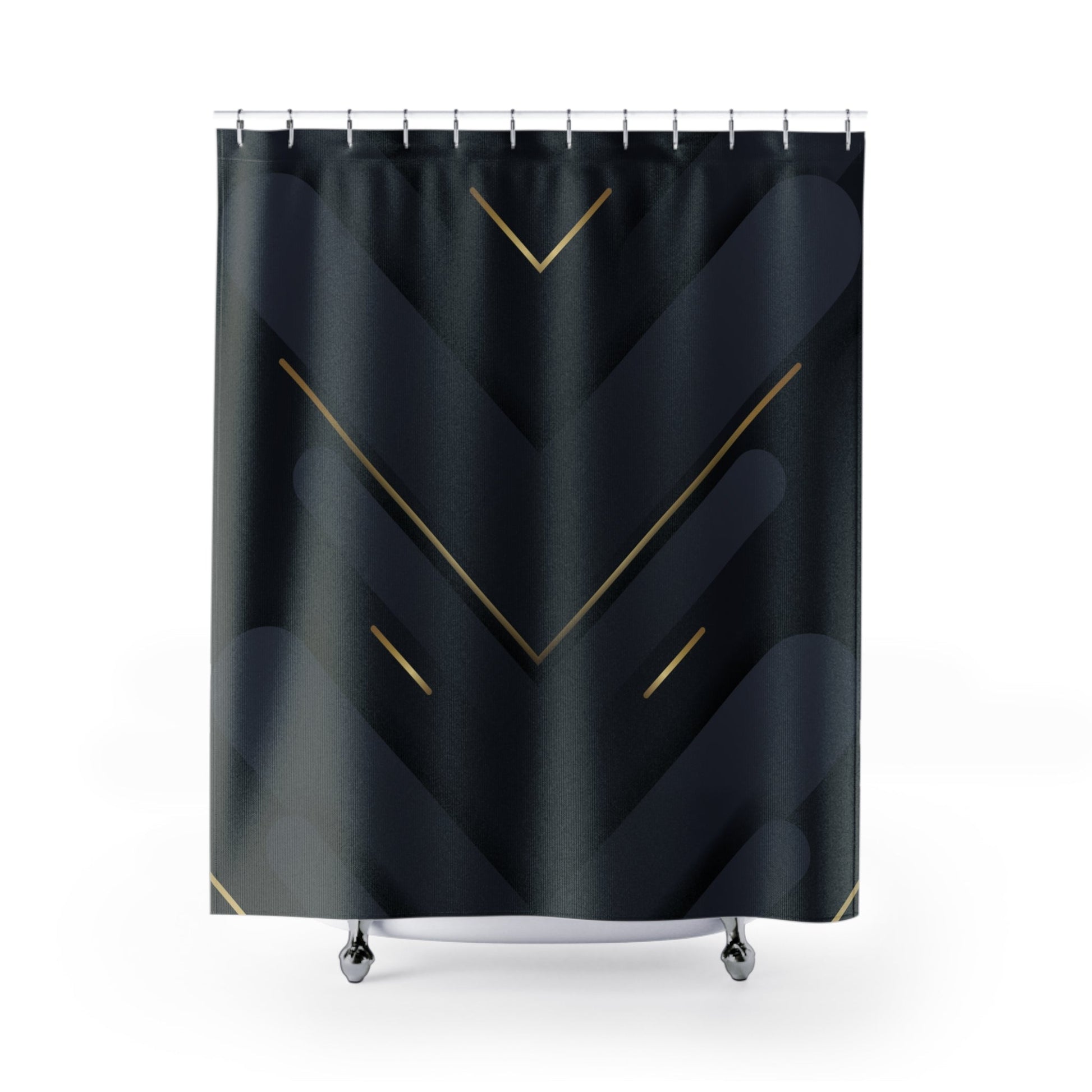"Shadow Circuit" Shower Curtain - Winsome Realms
