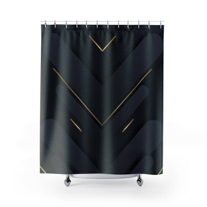 "Shadow Circuit" Shower Curtain - Winsome Realms
