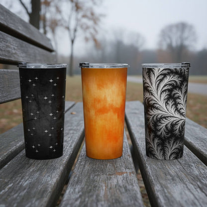 Silver Sparkles 20oz Stainless Steel Tumbler | Cozy Drinkware by Winsome Realms - Winsome Realms