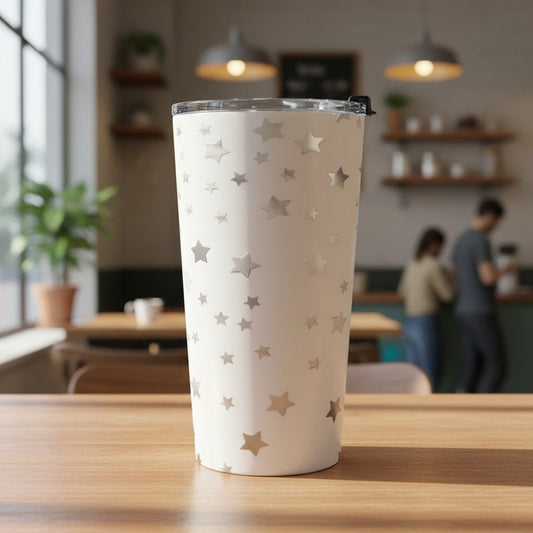 "Silvery Stars" 20oz Insulated Tumbler - Winsome Realms