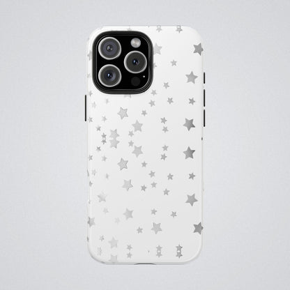 "Silvery Stars Alight" Tough Phone Case - Winsome Realms