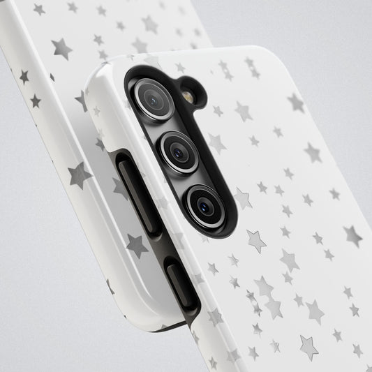 "Silvery Stars Alight" Tough Phone Case - Winsome Realms