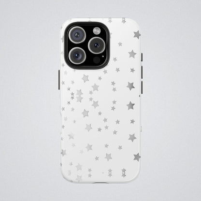 "Silvery Stars Alight" Tough Phone Case - Winsome Realms