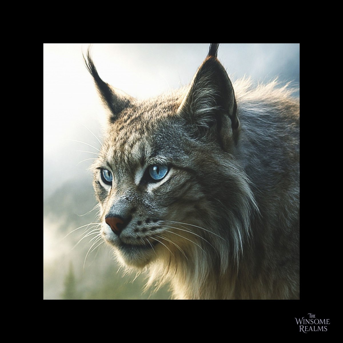 The Frost - Touched Highland Lynx | Matte Canvas - Stretched - Winsome Realms