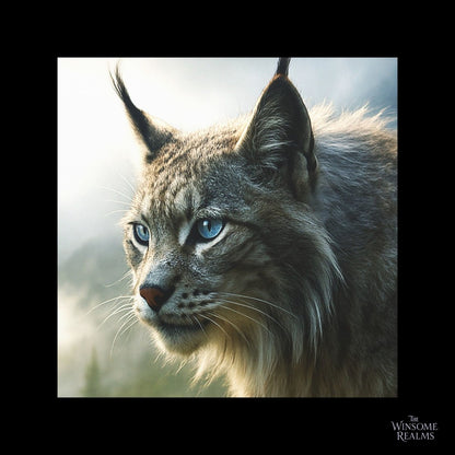 The Frost - Touched Highland Lynx | Matte Canvas - Stretched - Winsome Realms