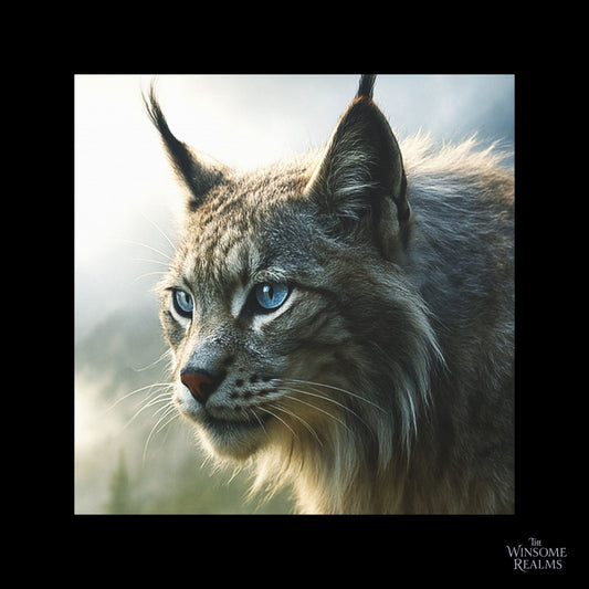 The Frost - Touched Highland Lynx | Matte Canvas - Stretched - Winsome Realms