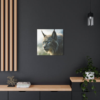 The Frost - Touched Highland Lynx | Matte Canvas - Stretched - Winsome Realms